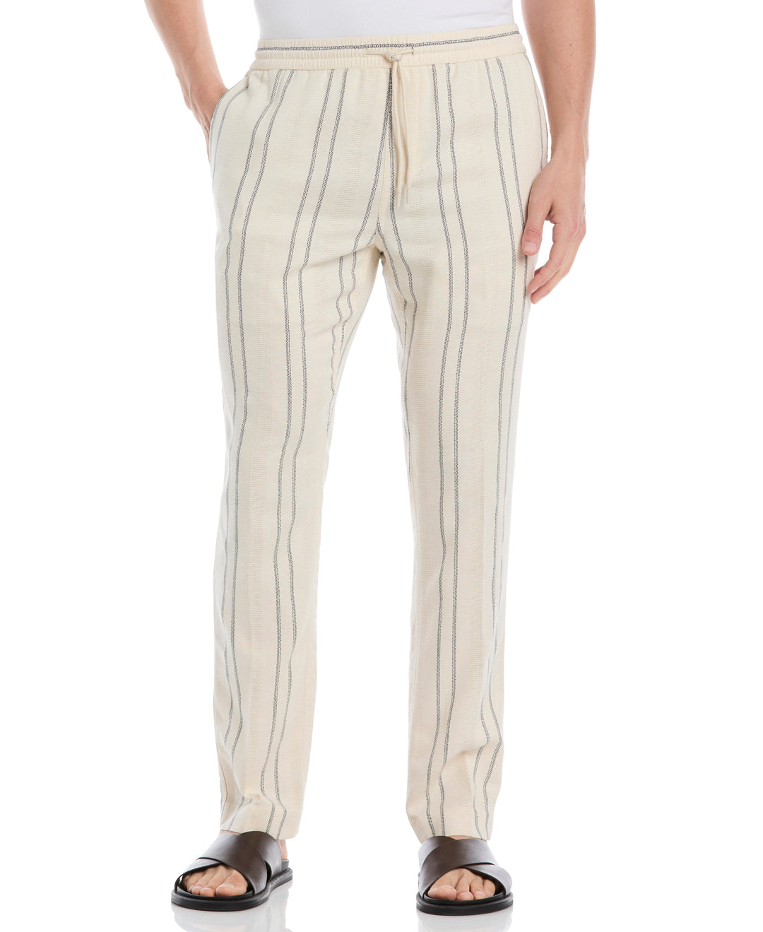 DOBBY STRIPE PANT (White Swan) 
