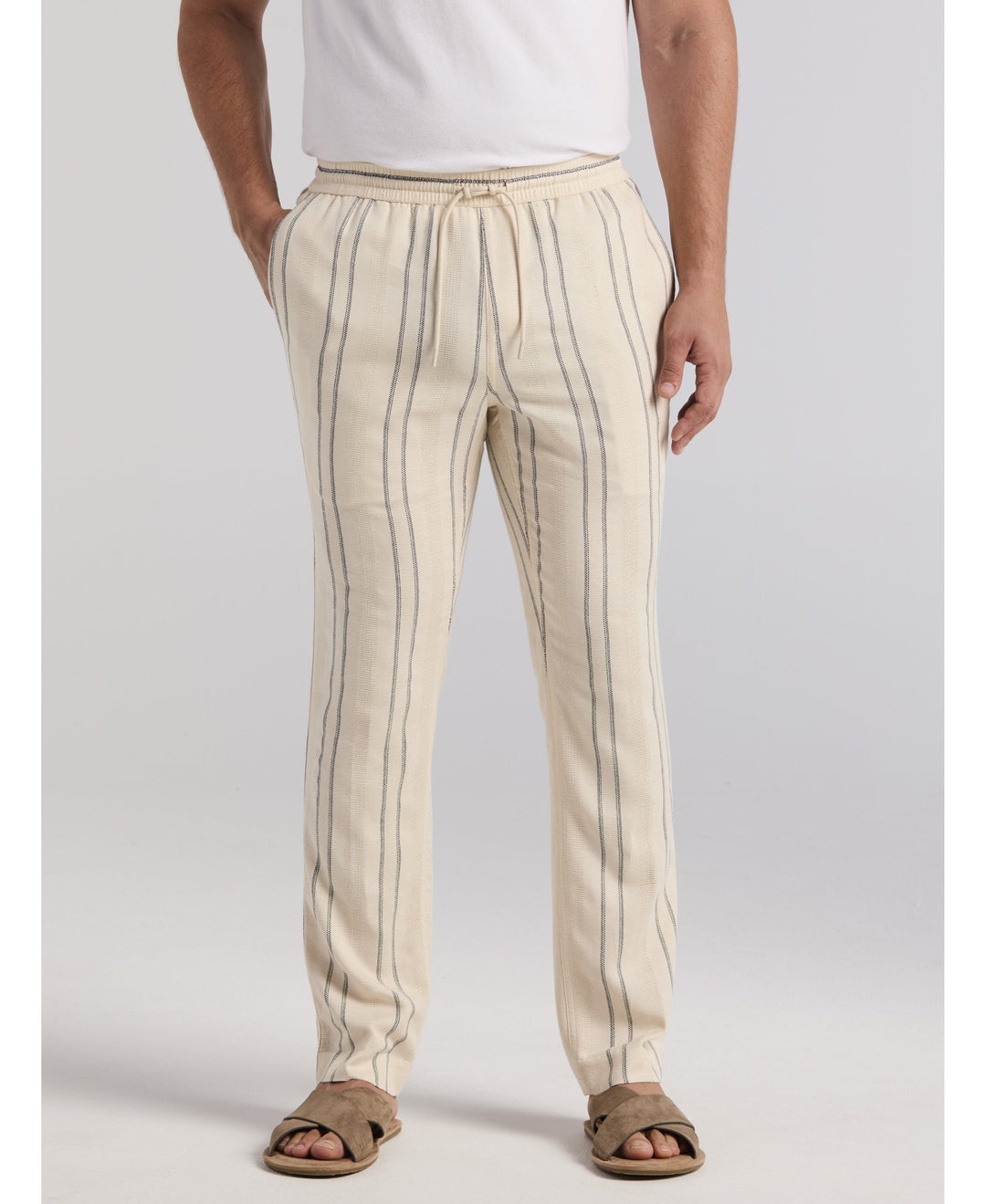Dobby Stripe Pant-Pants-Cubavera