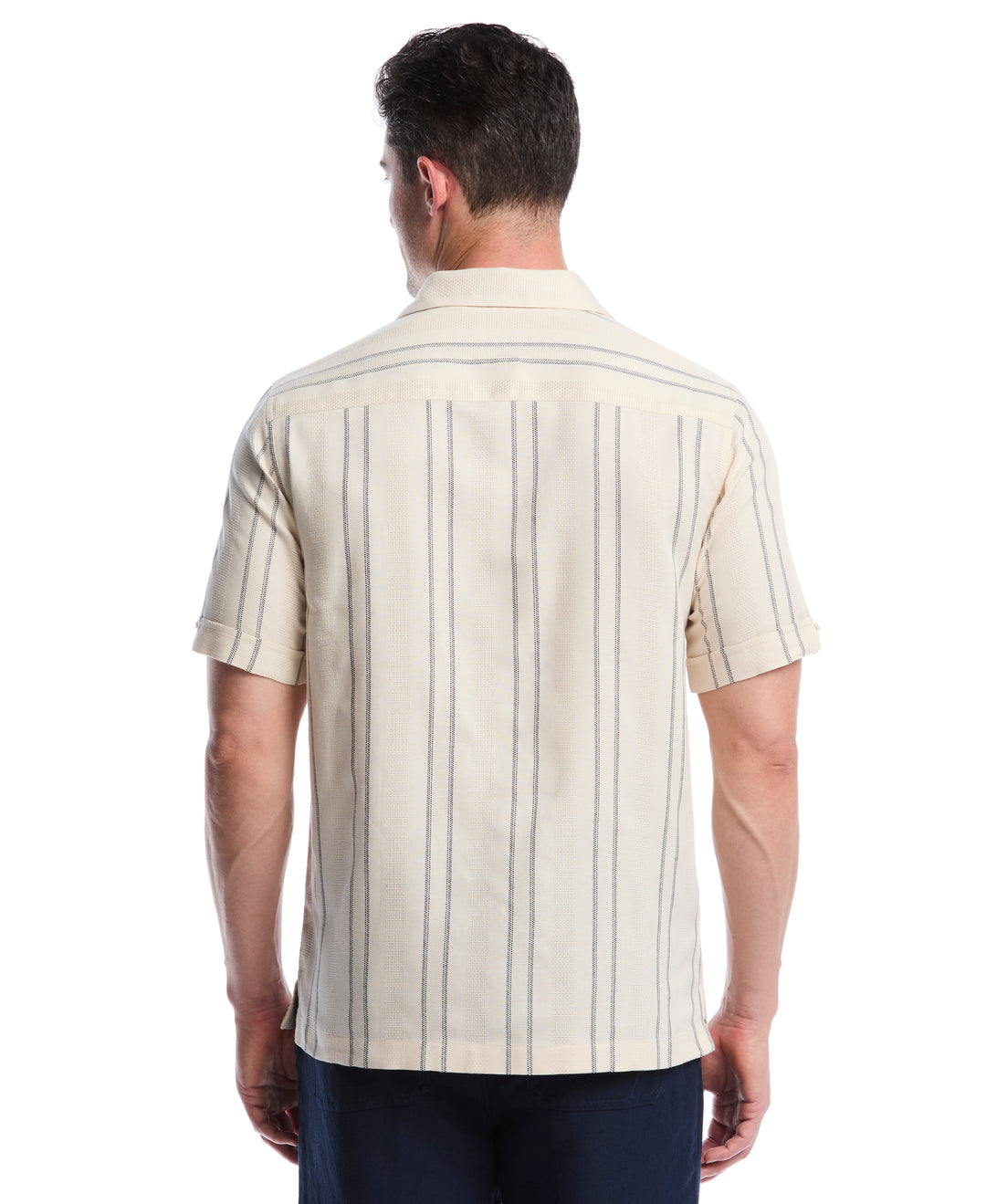 Dobby Stripe Shirt (White Swan) 
