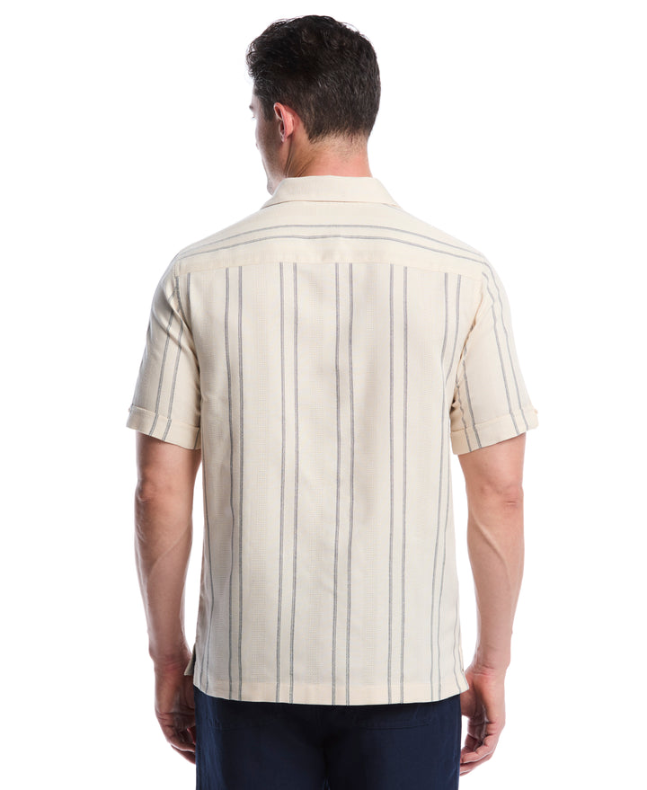 Dobby Stripe Shirt (White Swan) 