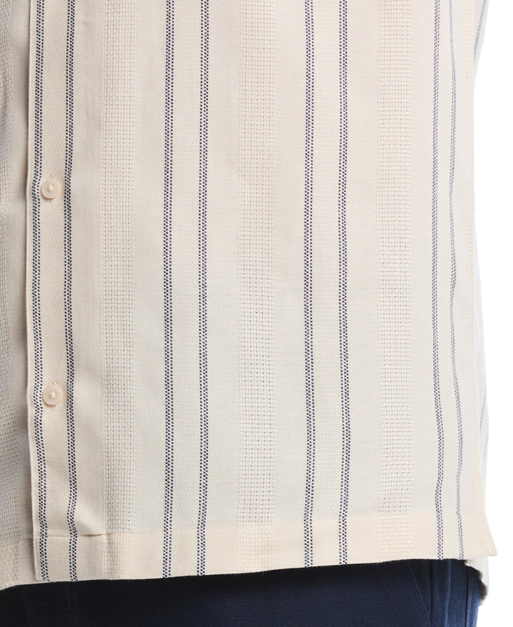 Dobby Stripe Shirt (White Swan) 