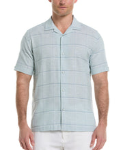 Dobby Windowpane Print Shirt (Blue Surf) 