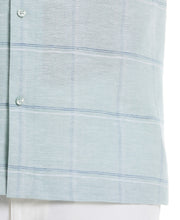 Dobby Windowpane Print Shirt (Blue Surf) 