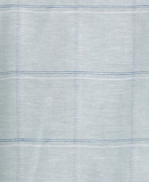 Dobby Windowpane Print Shirt (Blue Surf) 