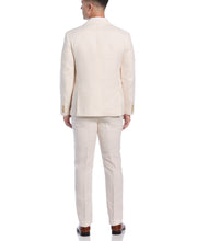 Double Breasted Delave Linen Whitecap Grey Suit-Suit Set-Cubavera Collection