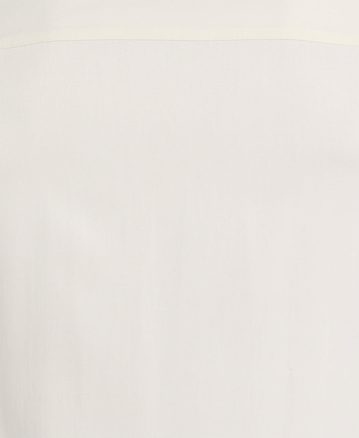 Embroidered Camp Collar Shirt (Egret) 