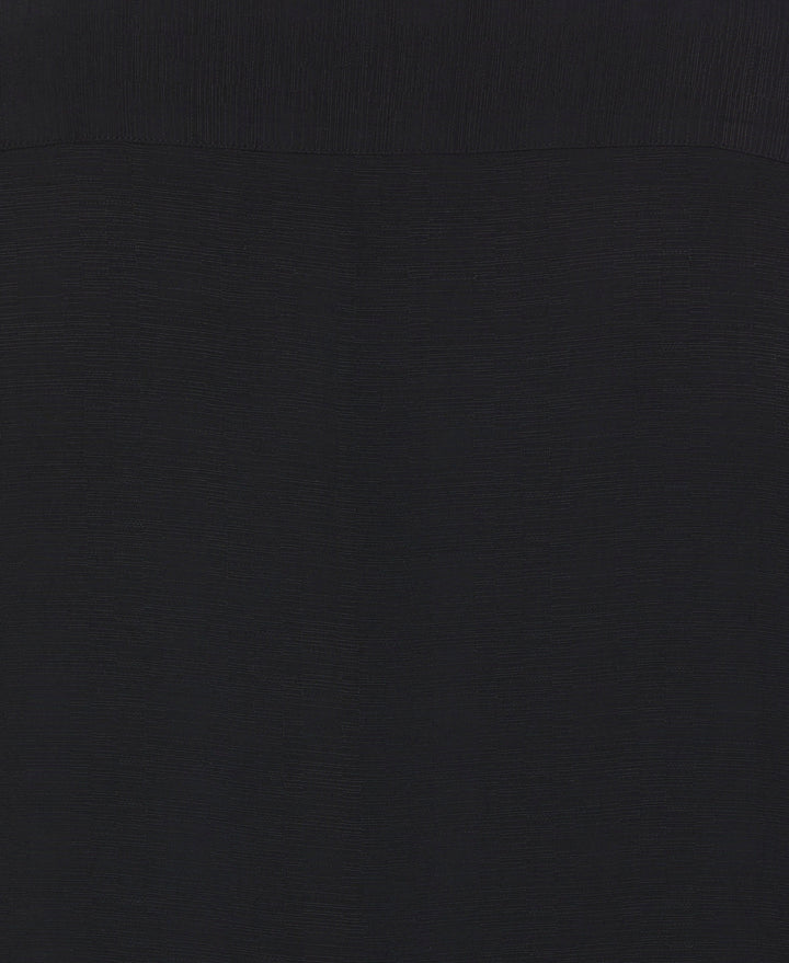 Embroidered Floral Shirt (Jet Black) 
