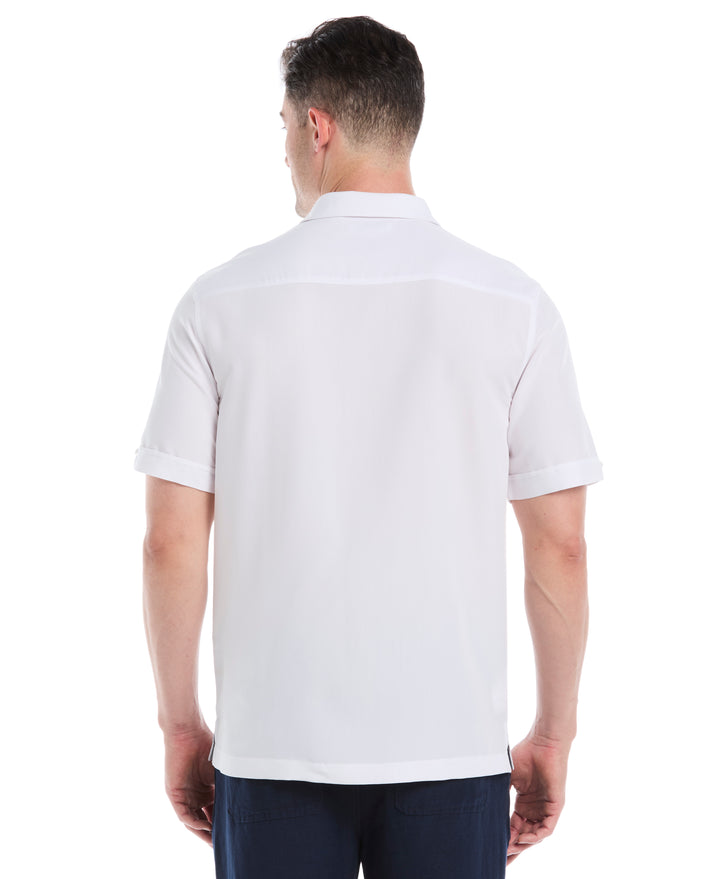 Embroidered Panel Shirt (Brilliant White) 