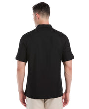 Embroidered Panel Shirt (Jet Black) 