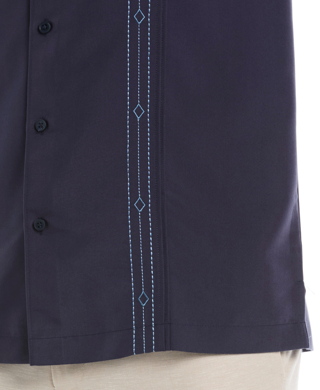Embroidered Panel Shirt (Mood Indigo) 