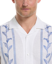 Embroidery Leaf Panel Shirt (Brilliant White) 