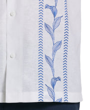 Embroidery Leaf Panel Shirt (Brilliant White) 