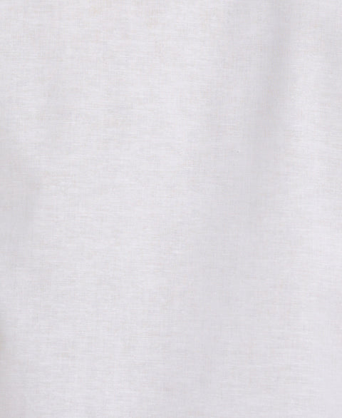 Embroidery Leaf Panel Shirt (Brilliant White) 