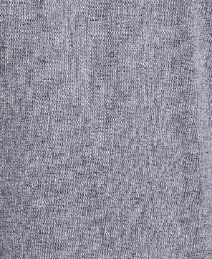 Linen Blend Dobby Panels Shirt (Dress Blues) 