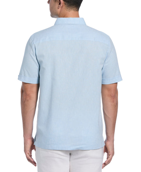 Engineered Dobby Panels Shirt (Dream Blue) 