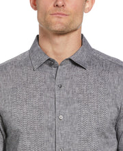 Engineered Dobby Panels Shirt (Jet Black) 