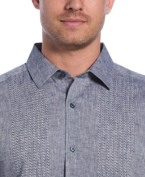 Engineered Dobby Panels Shirt (Dress Blues) 