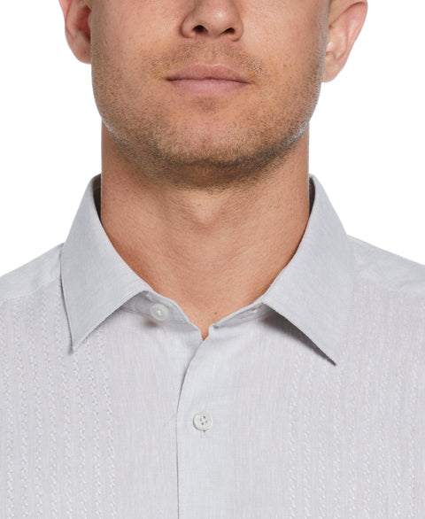 Engineered Dobby Panels Shirt (Brilliant White) 