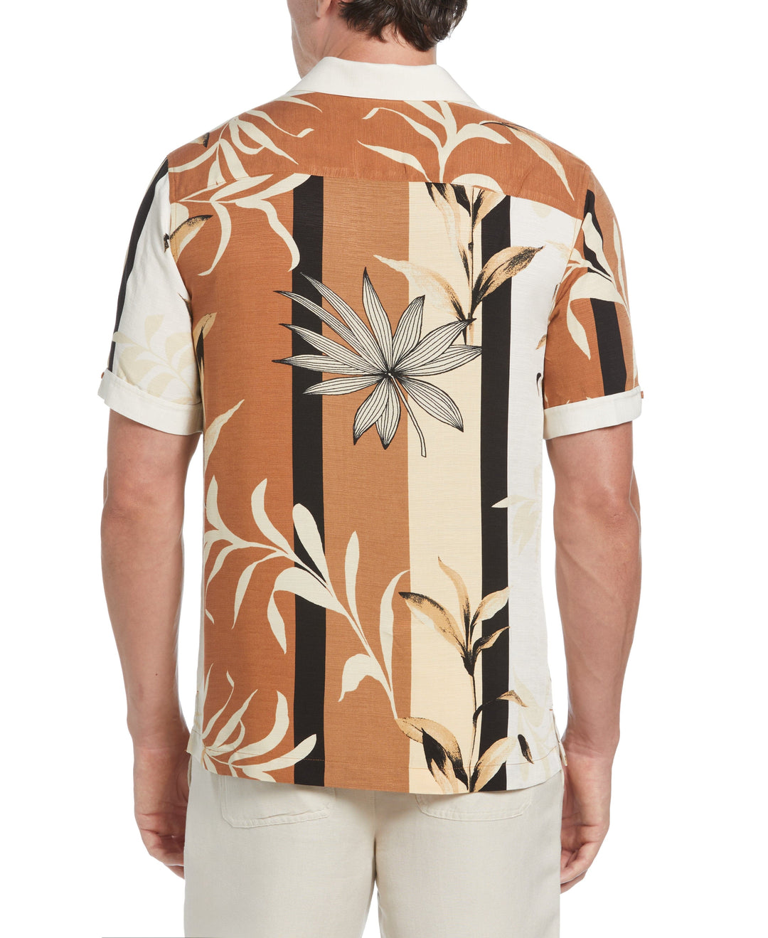 Engineered Stripe Print (Pecan Brown) 