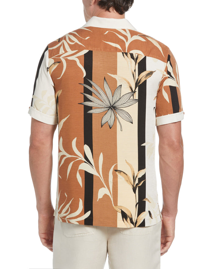 Engineered Stripe Print (Pecan Brown) 