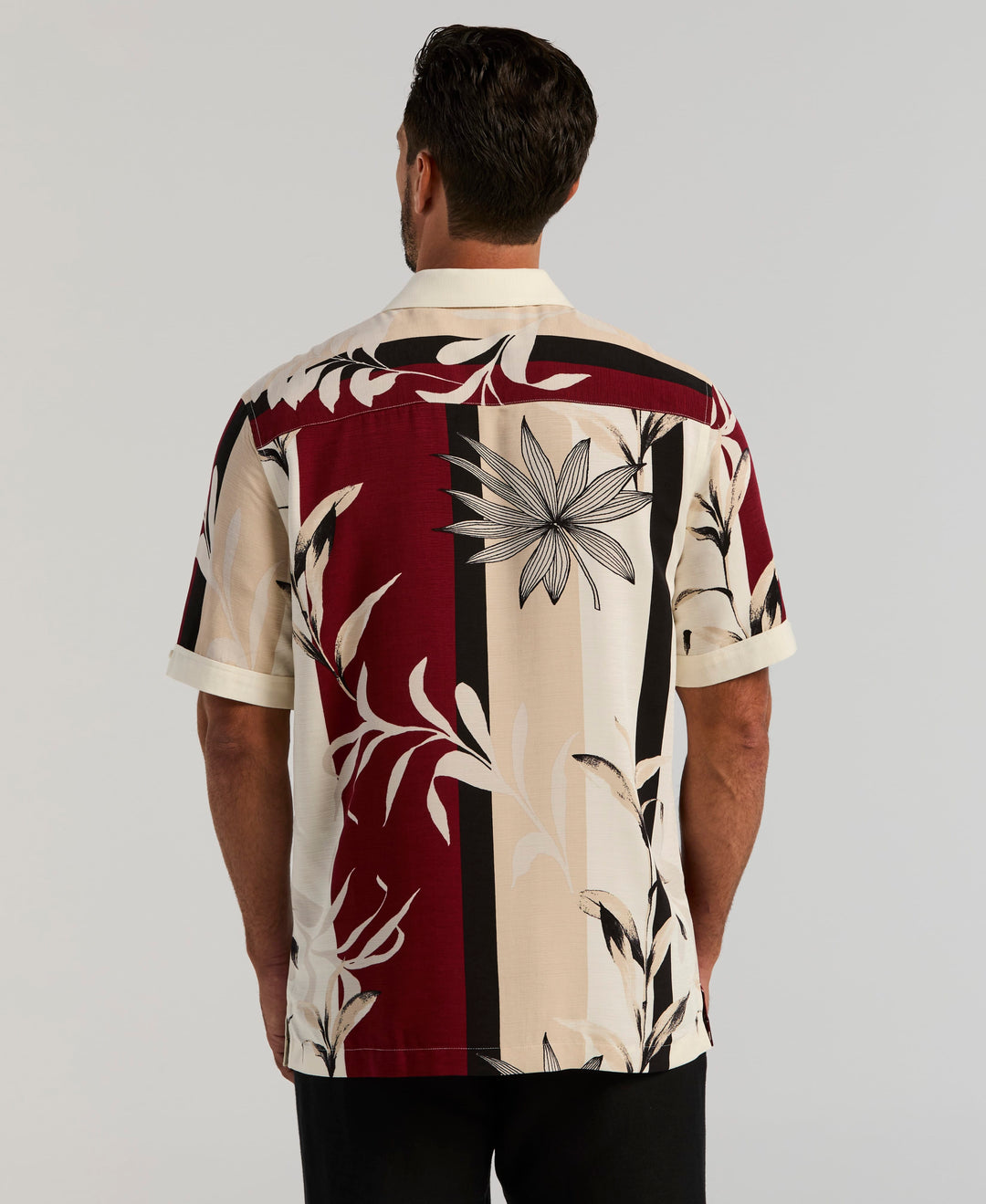 Engineered Stripe Print Shirt (Egret) 