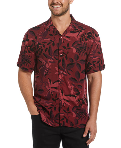 Exploded Print Shirt (Cabernet) 