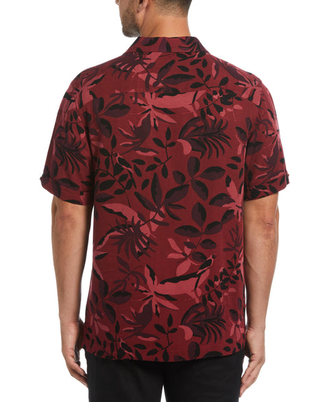 Exploded Print Shirt (Cabernet) 