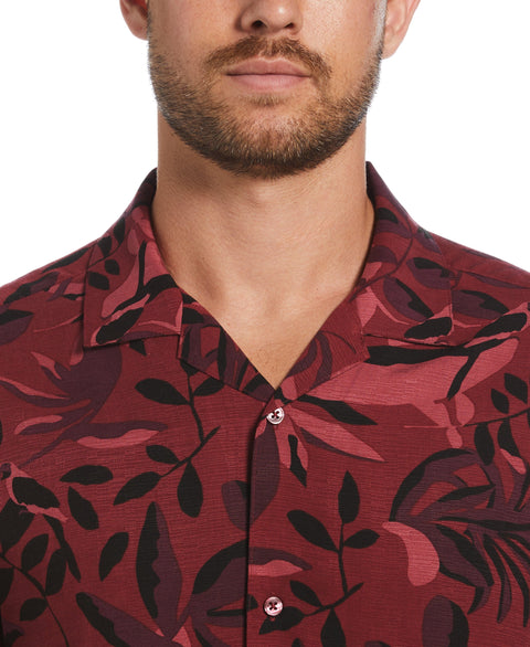 Exploded Print Shirt (Cabernet) 