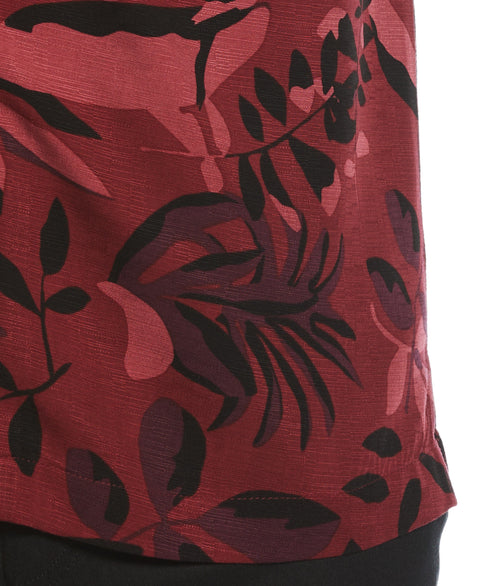 Exploded Print Shirt (Cabernet) 
