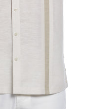 Linen Blend Textured Two Pocket Guayabera Shirt (Silver Lining) 