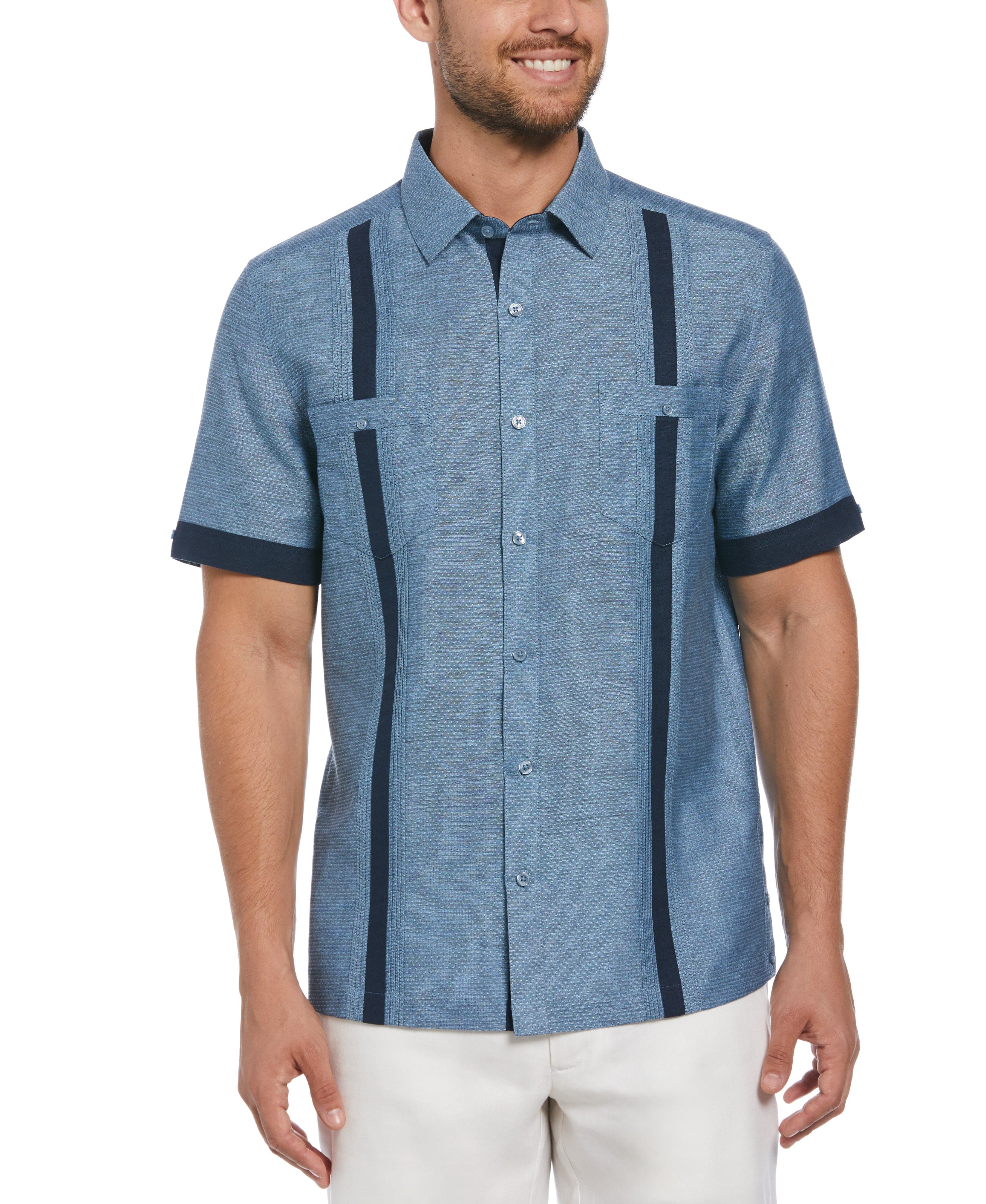Fashion Double Pocket Guayabera Shirt – Cubavera