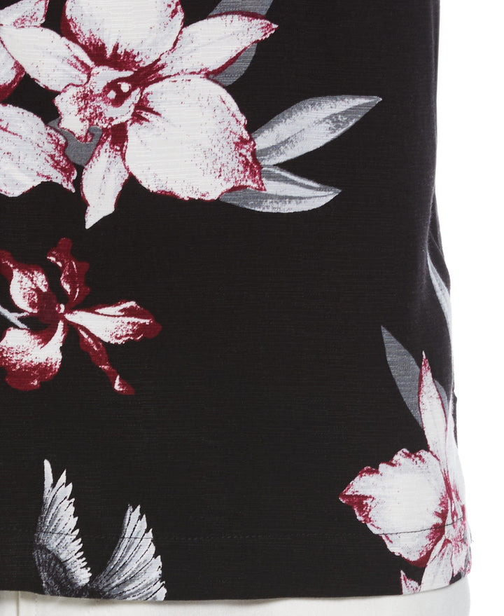Floral Conversational Print Shirt (Jet Black) 