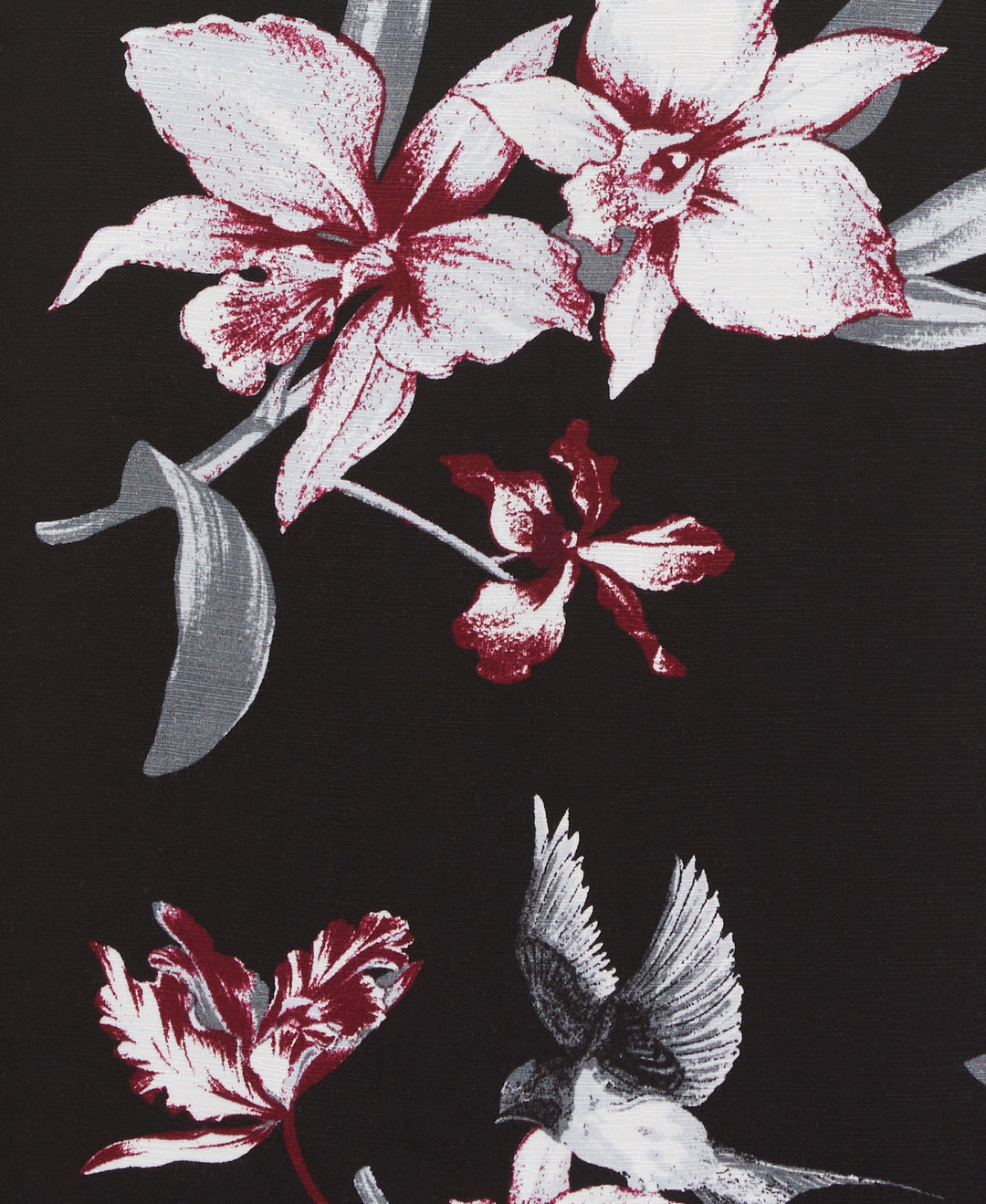 Floral Conversational Print Shirt (Jet Black) 