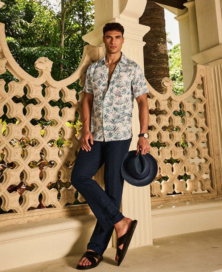 Floral Print Shirt-Casual Shirts-Cubavera