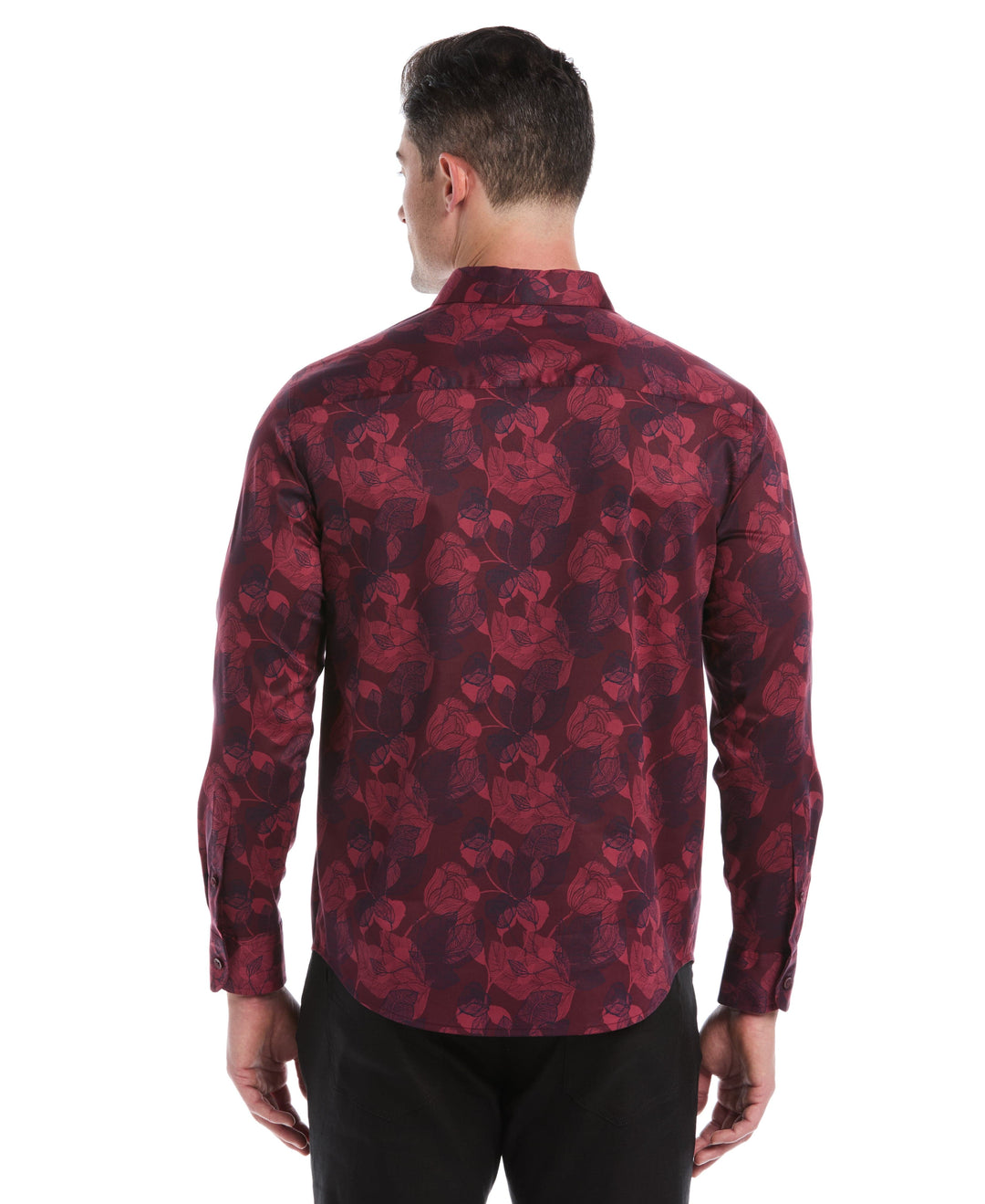 Floral Print Shirt (Tawny Port) 