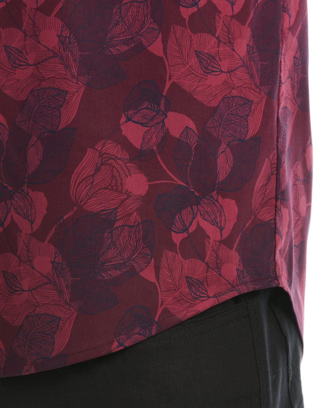 Floral Print Shirt (Tawny Port) 