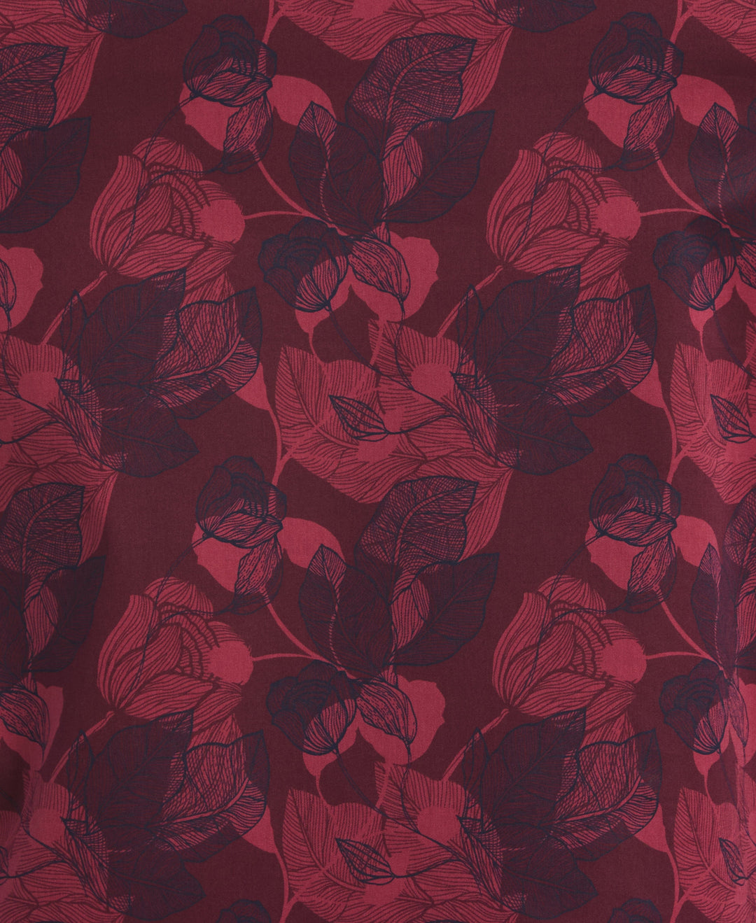 Floral Print Shirt (Tawny Port) 