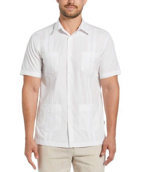 Four Pocket Guayabera Shirt (Brilliant White) 