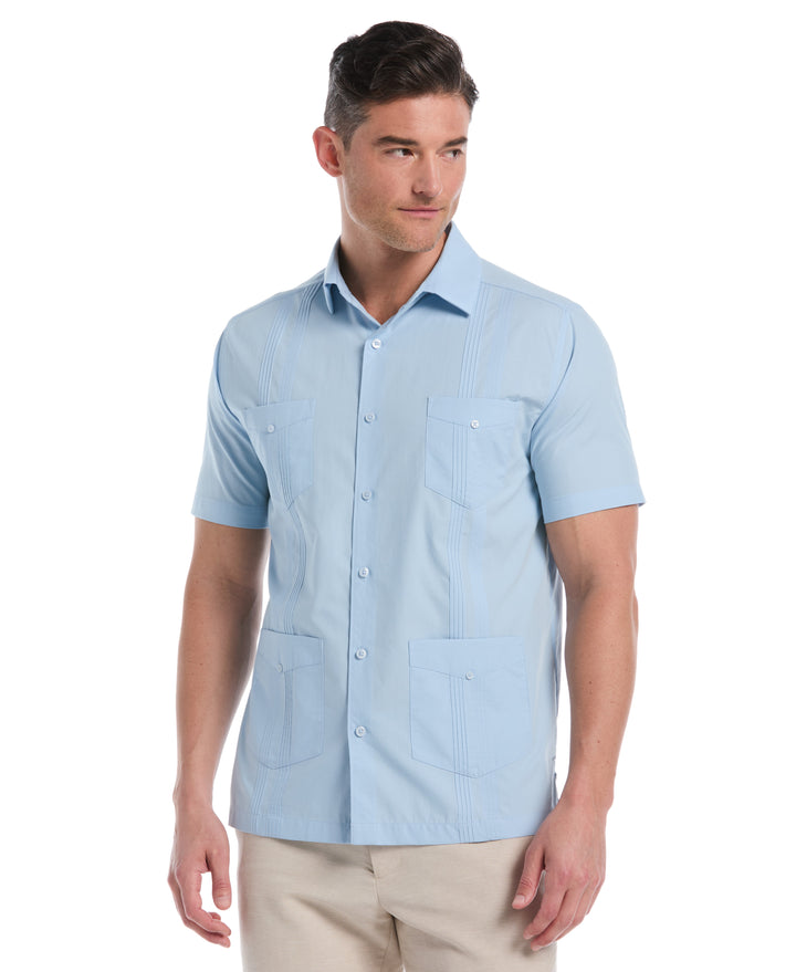Four Pocket Guayabera Shirt (Cerulean) 