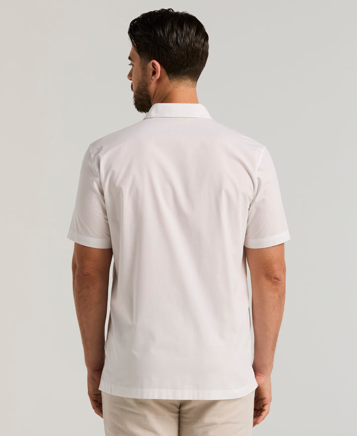 Four Pocket Guayabera Shirt (Brilliant White) 