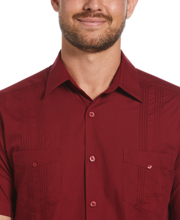 Four Pocket Guayabera Shirt (Biking Red) 