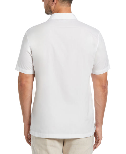 Four Pocket Guayabera Shirt (Brilliant White) 