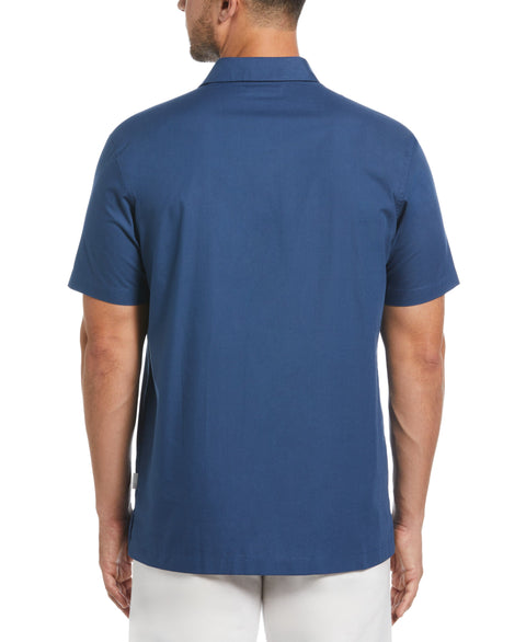 Four Pocket Guayabera Shirt (Ensign Blue) 