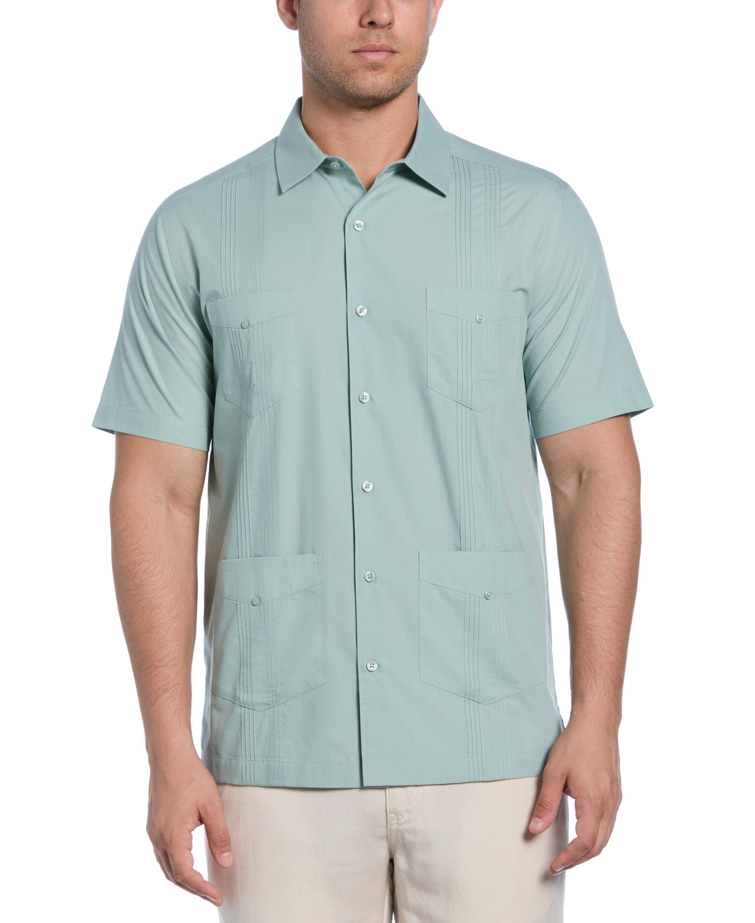 Four Pocket Guayabera Shirt (Blue Surf) 