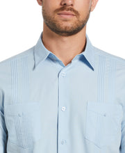 Four Pocket Guayabera Shirt (Cerulean) 