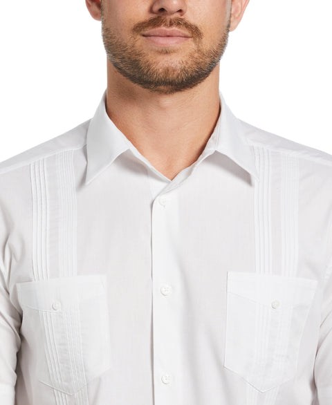 Four Pocket Guayabera Shirt (Brilliant White) 