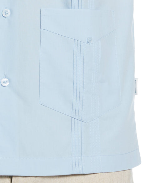 Four Pocket Guayabera Shirt (Cerulean) 