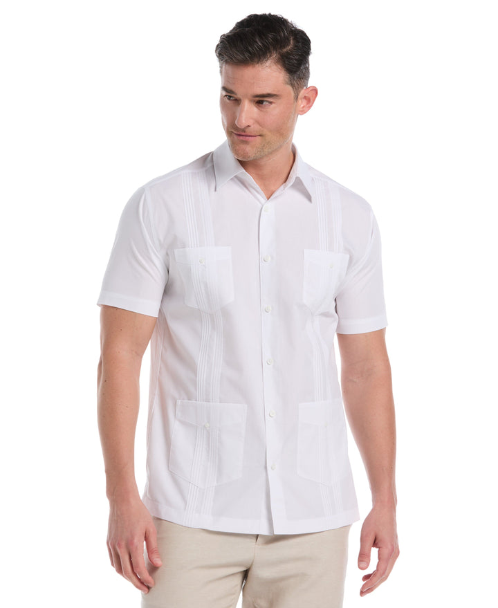 Four Pocket Guayabera Shirt (Brilliant White) 