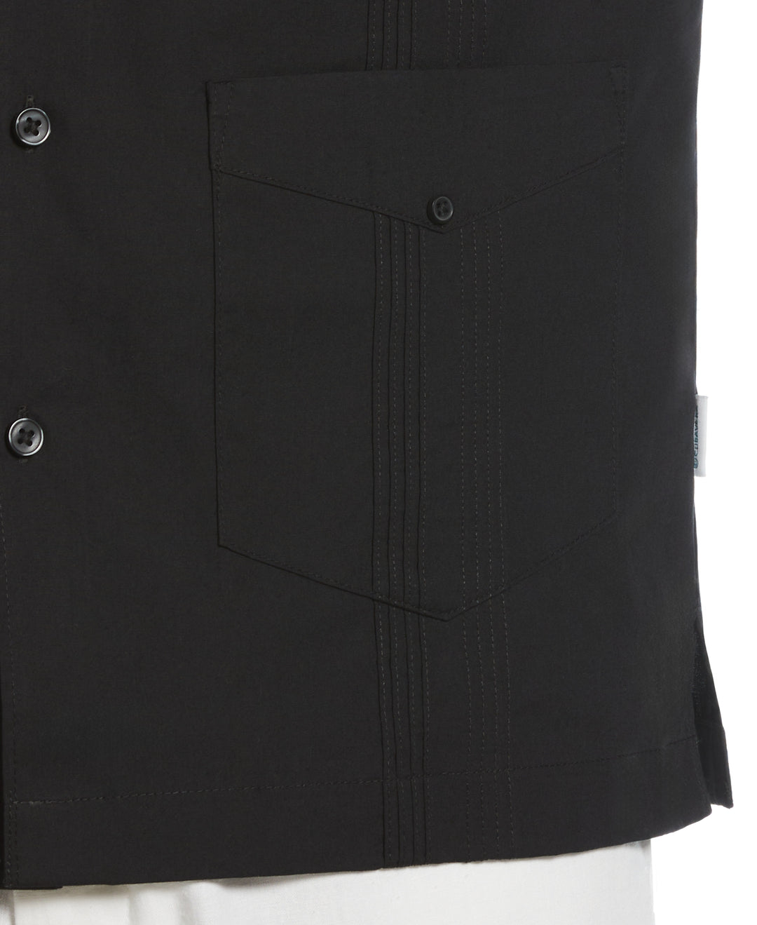 Four Pocket Guayabera Shirt (Jet Black) 