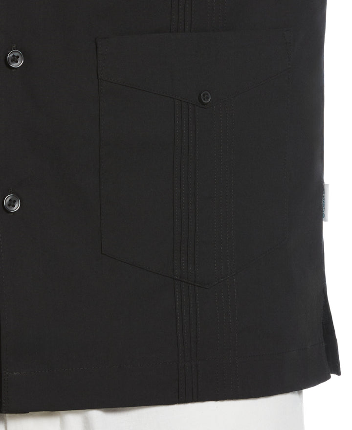 Four Pocket Guayabera Shirt (Jet Black) 
